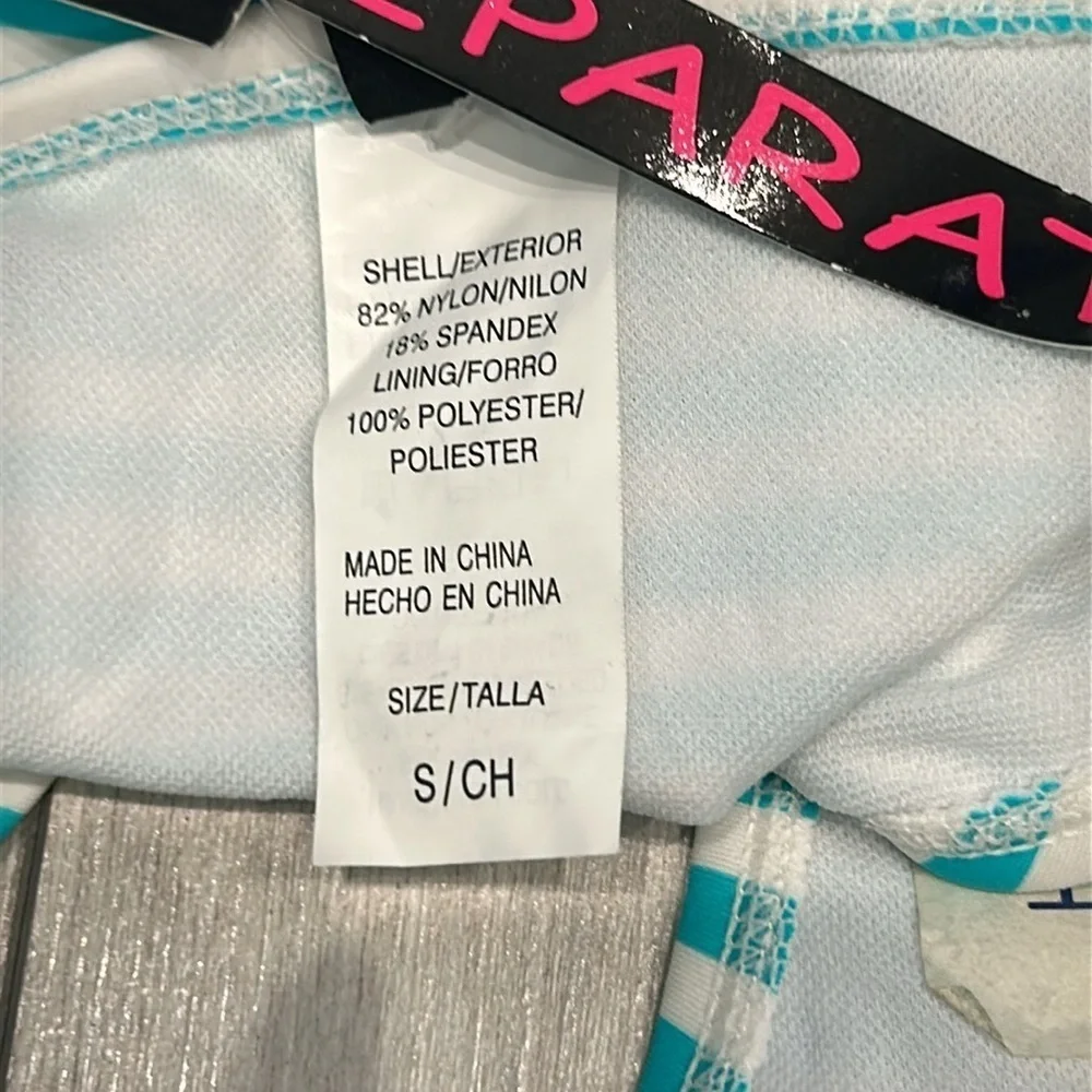 Ninety Nine striped swim bikini bottoms size small